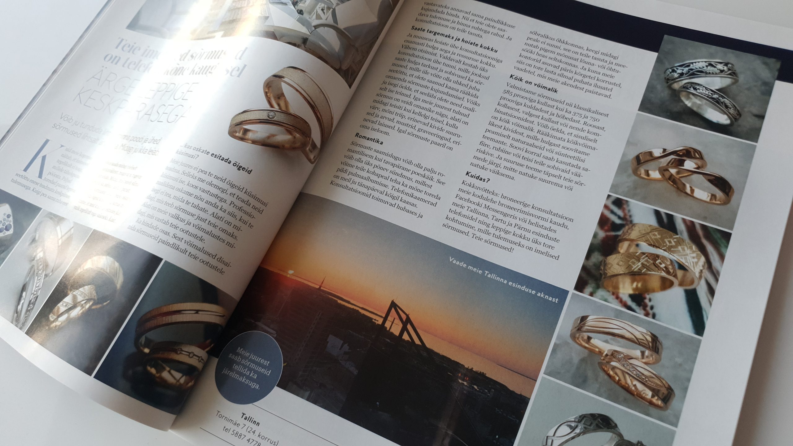 Abielusõrmused ajakirjas Unistuste pulm